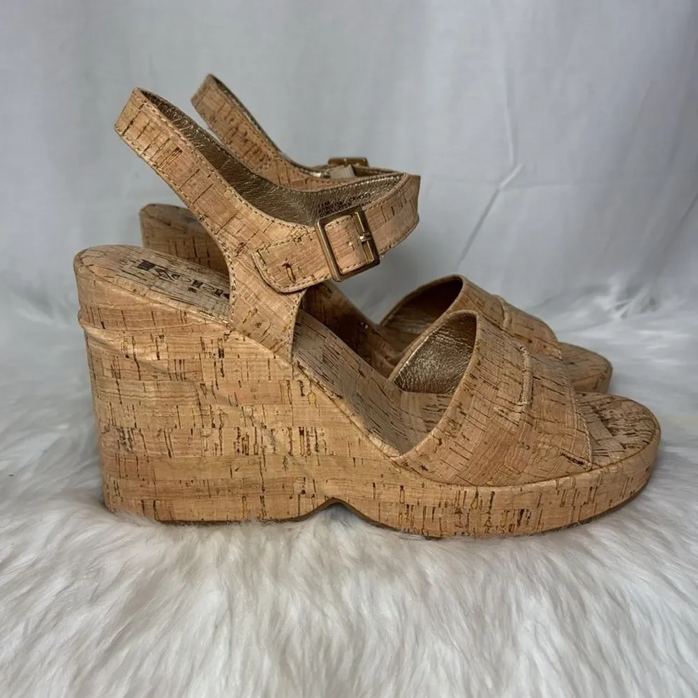 .Korks By‎ Kork Ease NWOT Bardot II Wedge Platform Sandals Sz 11